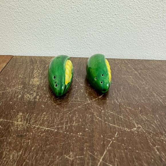 Japan Vintage Porcelain CORN small salt and pepper shakers - Picture 4 of 7